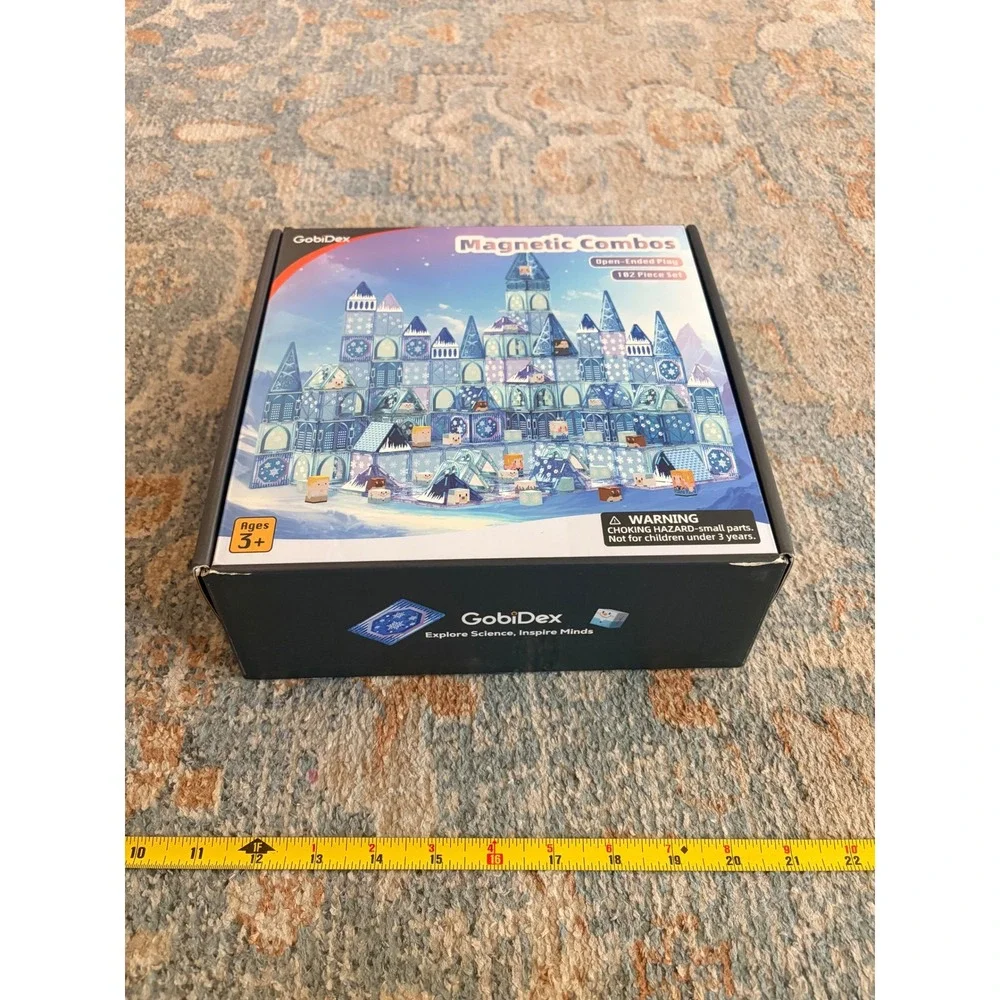 GobiDex Magnetic Combos 102 Piece Set Magnet Tiles Frozen Castle Theme Kids Toy